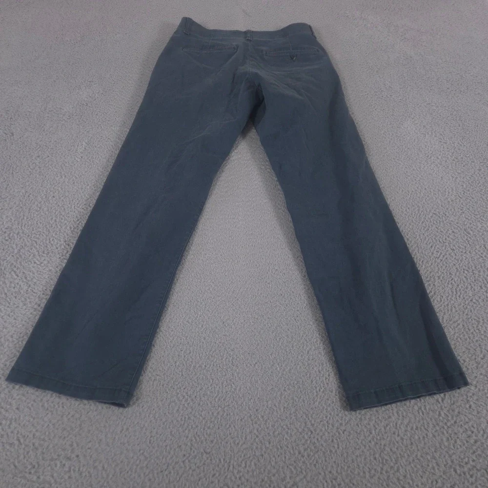 Lee Pants Men 30x32 Green Gray Extreme Comfort Straight Leg Cotton Stretch Chino
